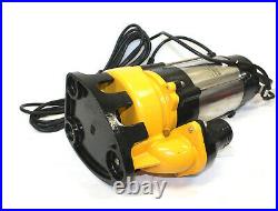 1HP Sewage Pump 4400GPH 110V Stainless Steel Submersible Water Pump Sump 30FT