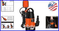 1HP Submersible Clean/Dirty Water Pump Automatic Float Switch 3700GPH