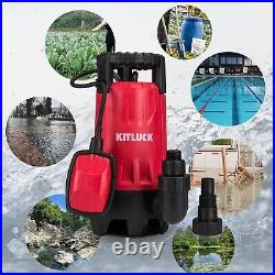 1HP Submersible Water Pump 3500GPH, Float Switch, Portable Handle