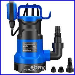 1HP Sump Pump, 5000GPH Automatic Basement Sump Pump with Float Switch, 750W S