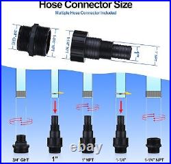 1HP Sump Pump Submersible 4000GPH Water for Pool Stainless Steel