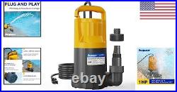 1HP Sump Pump Submersible Water Pump for Hot Tub, Pools, Basements 4345GPH