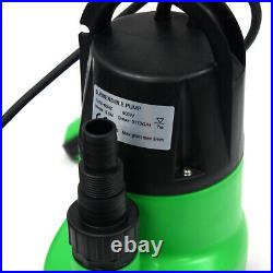 1-1/4HP Submersible Sump Pump & 50ft Garden Hose for Dirty Water Pool Pond Drain