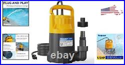 1/2HP Sump Pump Versatile Multi-Purpose 2906GPH Submersible Water Pump