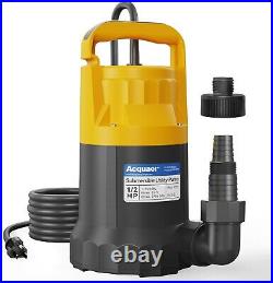 1/2HP Sump Pump Versatile Multi-Purpose 2906GPH Submersible Water Pump