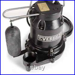 1/2 HP Cast Iron Sump Pump, Home Plumbing, Water Pumps/Submersible Sump Pumps