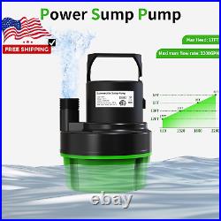 1/2 HP Submersible Sump Pump 2200 GPH Portable Water Pump for Pool Draining