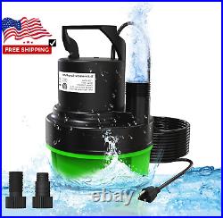 1/2 HP Submersible Sump Pump 2200 GPH Portable Water Pump for Pool Draining