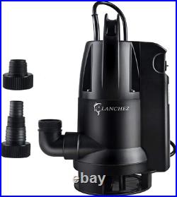 1/2 HP Submersible Water Sump Pump with Built-In Float Switch for Clean