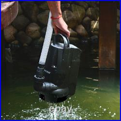 1/2 HP Submersible Water Sump Pump with Built-In Float Switch for Clean