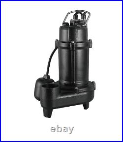 1/2 Hp Submersible Sump Pump for Dirty Water, 115Volt, 79 gpm, 33 feet Head, 2