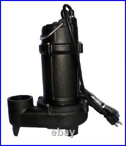 1/2 Hp Submersible Sump Pump for Dirty Water, 115Volt, 79 gpm, 33 feet Head, 2