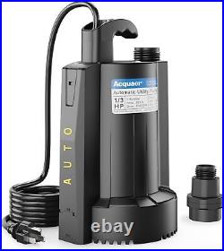 1/3 HP Automatic Submersible Water Sump Pump High Flow Water Removal for Hot Tub