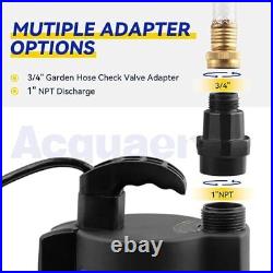 1/3 HP Automatic Submersible Water Sump Pump Swimming Pool Cover Hot Tub Flooded