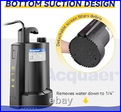 1/3 HP Automatic Submersible Water Sump Pump Swimming Pool Cover Hot Tub Flooded