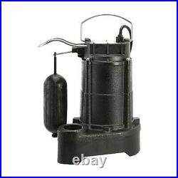 1/3 HP Cast Iron Submersible Sump Pump with Mechanical Float Switch