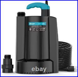 1/3 HP Water Pump Automatic Submersible Sump Pump Electric Utility Pump Removal