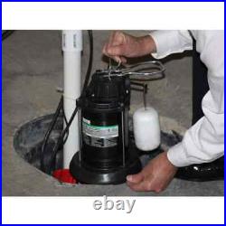 1/3 Hp Thermoplastic Sump Pump Wayne Submersible Plastic Vertical Water With