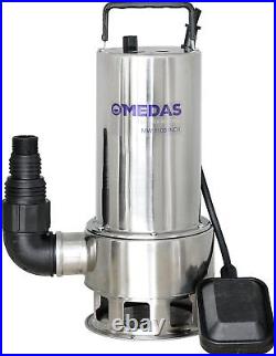 1.5HP 4250GPH Stainless Steel Water Sump Pump Clean/Dirty Submersible Pump Auto