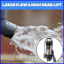 1.5HP Sewage Grinder Sump Pump WithFloat Heavy Duty Stainless Steel 6000GPH 110V