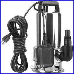 1.5HP Stainless steel Submersible CleanDirty Water Sump Pump Garden Pond Float