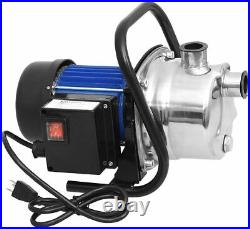 1.6 HP Stainless Steel Electric Water Pump Sprinkling Irrigation Booster B 100