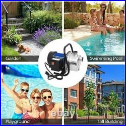 1.6 HP Stainless Steel Electric Water Pump Sprinkling Irrigation Booster B 119