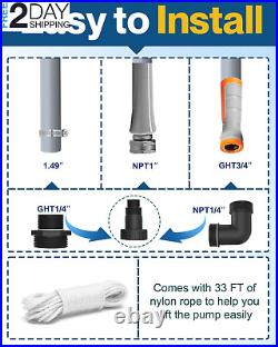 1 HP Automatic Submersible Sump Pump, 2800 GPH Water Pump Utility Pump for Poo