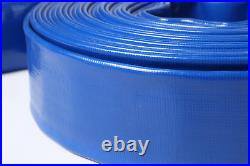 2 in Dia X 100 Ft Heavy Duty Flat Lay Sump Pump Discharge and Backwash PVC Hose