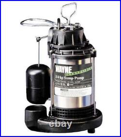 3/4 HP Stainless Steel Sump Pump Water Pumps Submersible Energy-efficient Quiet