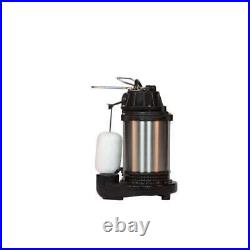 3/4 HP Stainless Steel Sump Pump Water Pumps Submersible Energy-efficient Quiet