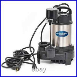 3/4 HP Submersible Stainless Steel-Cast Iron Sump Pump