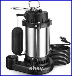 4400 GPH 3/4 HP Sump Pump for Basement Sump Pump Submersible Automatic S