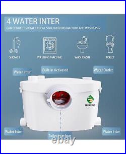600W Macerator Toilet Pump for Macecrating Toilet, Sewerage Sump Pump for Baseme