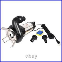 6340GPH 1.5HP Sump Pump Industrial Sewage Cutter Grinder Cast iron Submersible