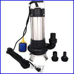 6340GPH Sump Pump 1.5HP 1100W Industrial Sewage Pump Submersible Free Shipping