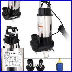 6340GPH Sump Pump 1.5HP 1100W Industrial Sewage Pump Submersible Free Shipping