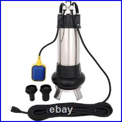 6340GPH Sump Pump 1.5HP 1100W Industrial Sewage Pump Submersible Free Shipping