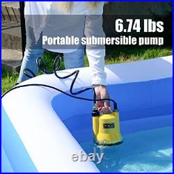 6699 1/6HP Portable Utility Pump Small Backup Sump Pump to Drain Water from F