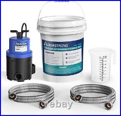 Aquastrong Tankless Water Heater Flush Kit with 1/3HP GPH Sump Pump, 5.3-Gal-NEW