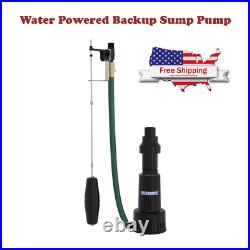 Barracuda Water Powered Automatic Backup Sump Pump 40 to 80 PSI