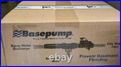 Basepump HB1000-Pro Water Powered Professional Backup Sump Pump
