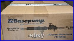 Basepump RB750-EZ Premium Water Powered Backup Sump Pump withbackflow preventer
