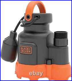 Corded Electric 1/3 HP Submersible Sump Pump 2500 GPH Utility Water Pumps Orange