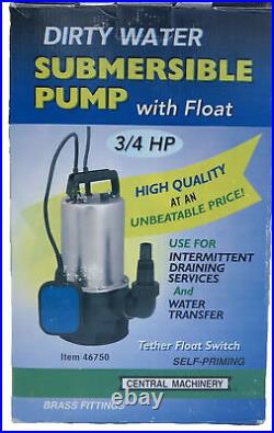 Dirty Water 3/4 HP Submersible Pump