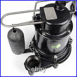 ECO-FLO Products EFSA50 1/2 hp 5100 GPH Cast Iron Sump Pump with Vertical