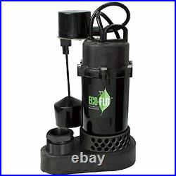 Eco-Flo 1/2 HP 4080 gph Thermoplastic Vertical Float Switch AC Submersible Sump