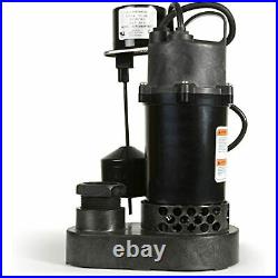 Eco-Flo 1/2 HP 4080 gph Thermoplastic Vertical Float Switch AC Submersible Sump
