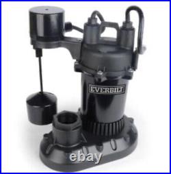 Everbilt 1/2 HP Submersible Sump Pump Aluminum Housing with Vertical Switch, New