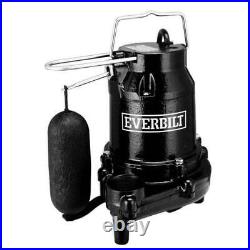 Everbilt HDS50 1/2 HP Cast Iron Sump Pump Black